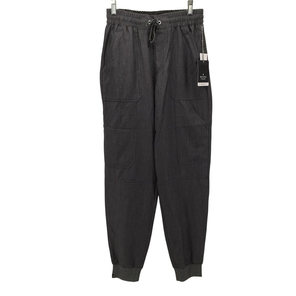 Beyond Scrubs Mens Bravo Jogger Pant Heather Grey Small NWT Medical Healthcare